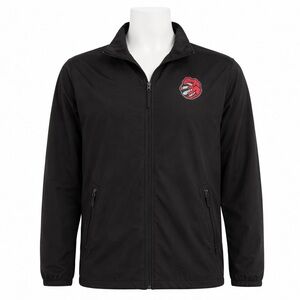 Size M Adidas Men’s Toronto Raptors Full Zip Jacket Black Performance